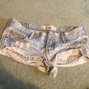 Hollister Light Wash Denim Shorts